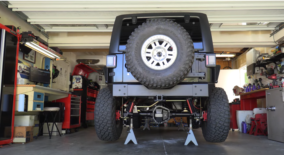 how to rotate jeep tires with spare