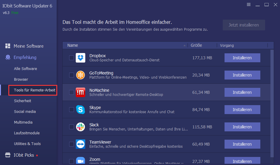 IObit Software Updater - Kostenlos Software Updater