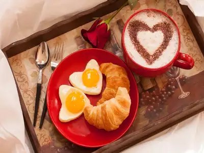 love romantic breakfast Decoration
