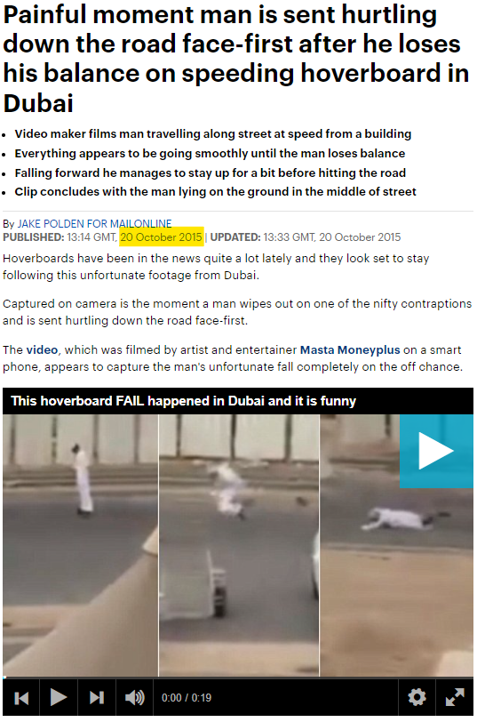 Video Does Not Show a Suicide Bomber Exploding on a Hoverboard in