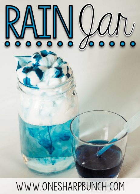 Teach your kindergarten students all about rain and clouds using this rain experiment for kids! Perfect for a rainy day this spring, or as a complement to your weather activities! Follow these super simple steps using common household items!