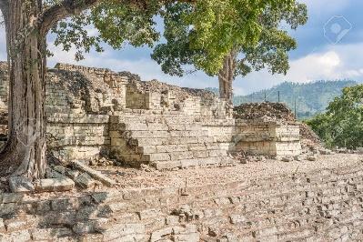UNESCO World Heritage Site, Famous Mayan Site In Copan Ruinas, Honduras,  Old Stone Buildings. Stock Photo, Picture and Royalty Free Image. Image  74959208.