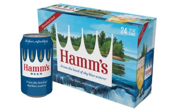 Hamm's beer with retro design