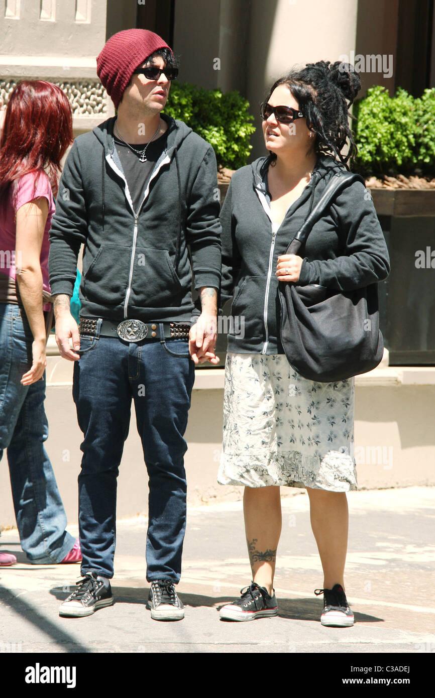 Green Day lead vocalist Billie Joe Armstrong and his wife Adrienne out and  about in SoHo New York City, USA - 20.05.09 Anthony Stock Photo - Alamy