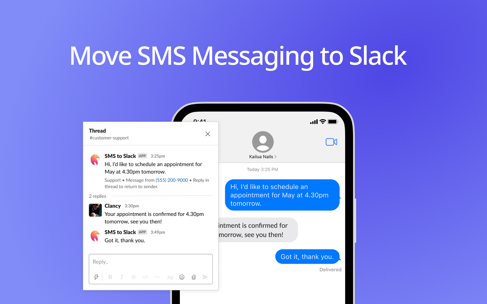 SMS to Slack