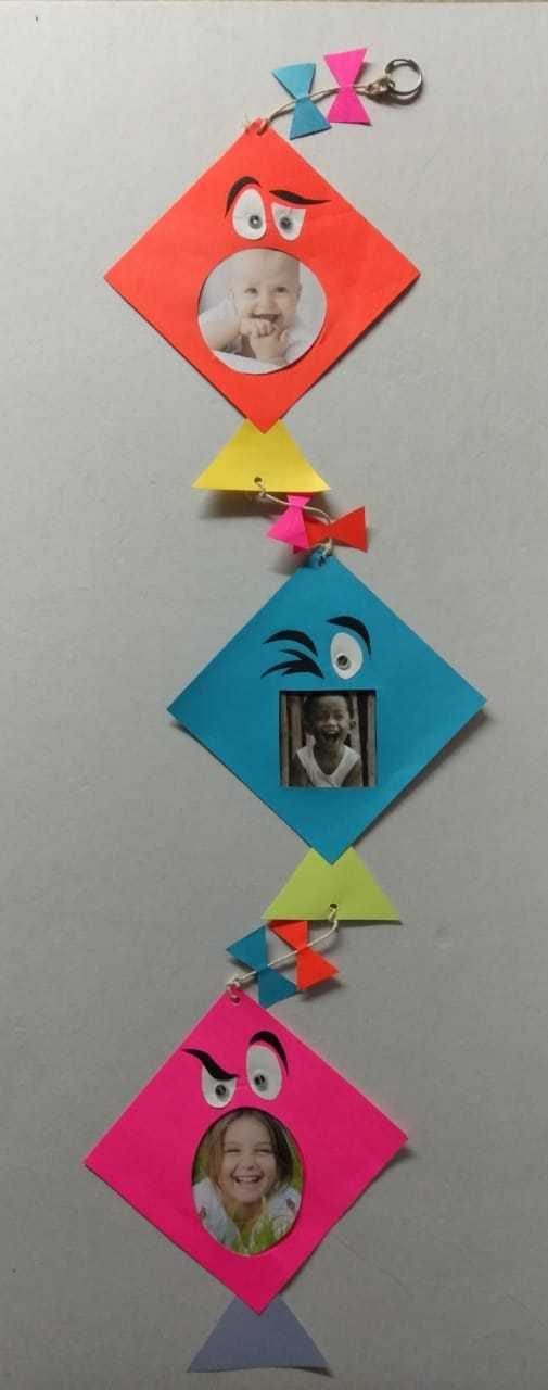Make a Photo Frame Wall Hanging Paper Craft Activity for Kids