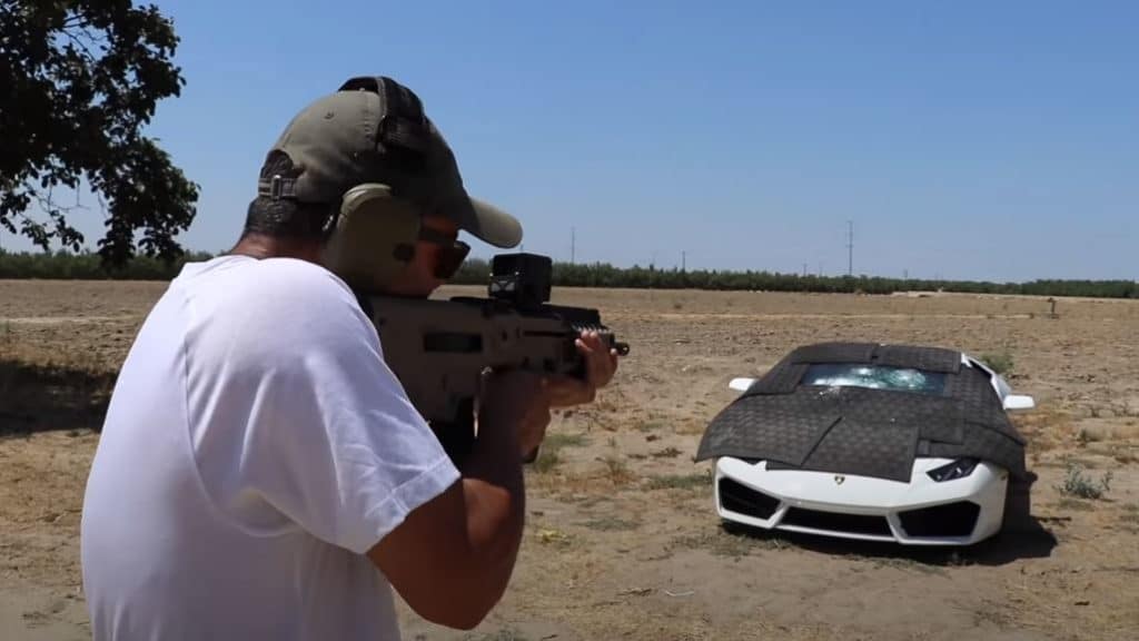 Edwin Shooting at Bulletproof Lamborghini