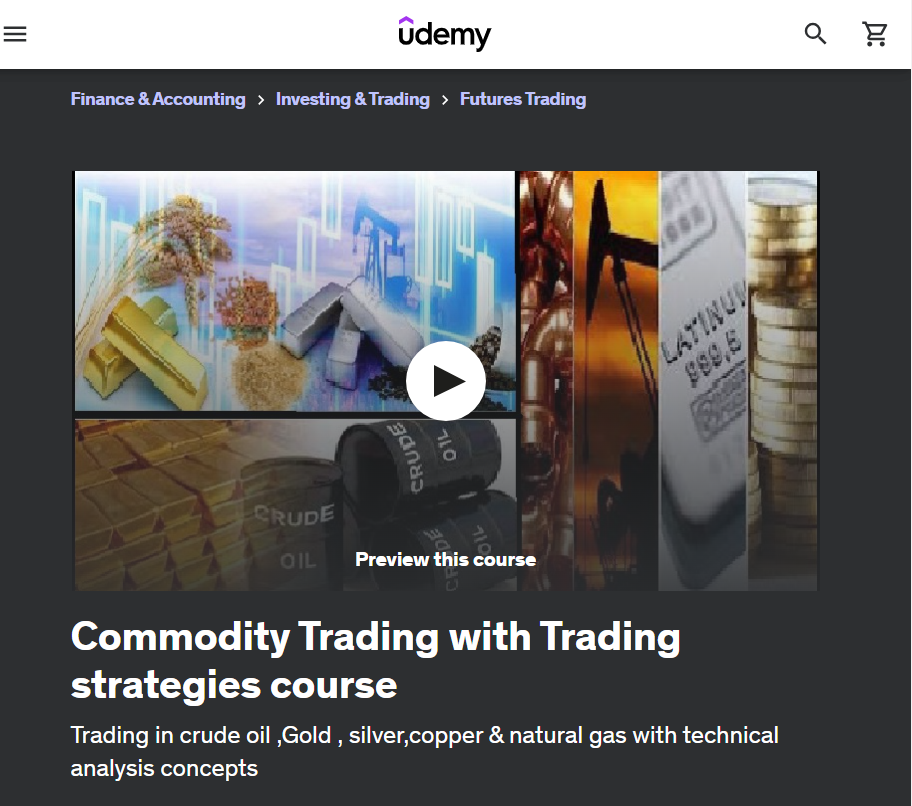 Best Commodity Trading Courses - Commodity Trading with strategies by Udemy