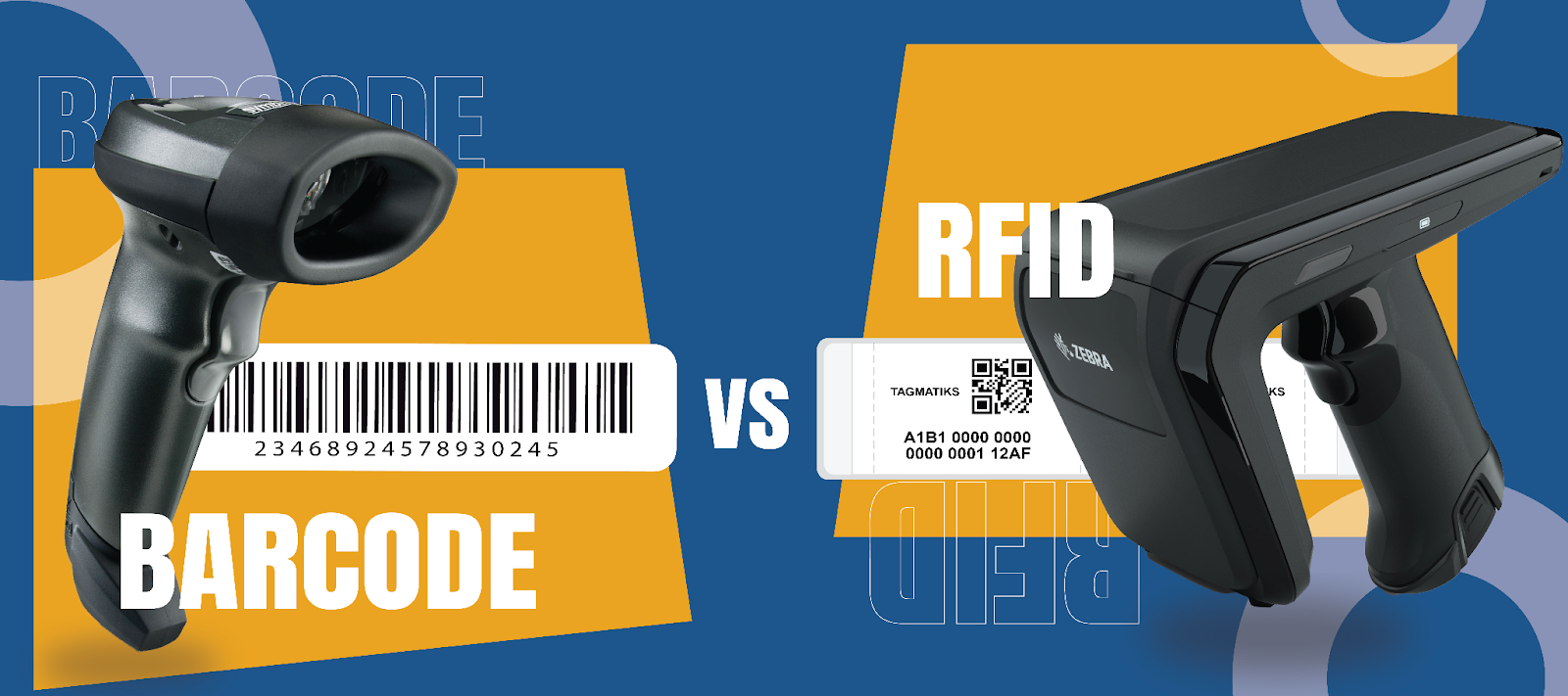 Difference Between barcode and RFID