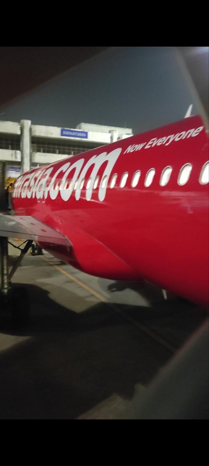 Boarding AirAsia flight from Chennai International Airport.