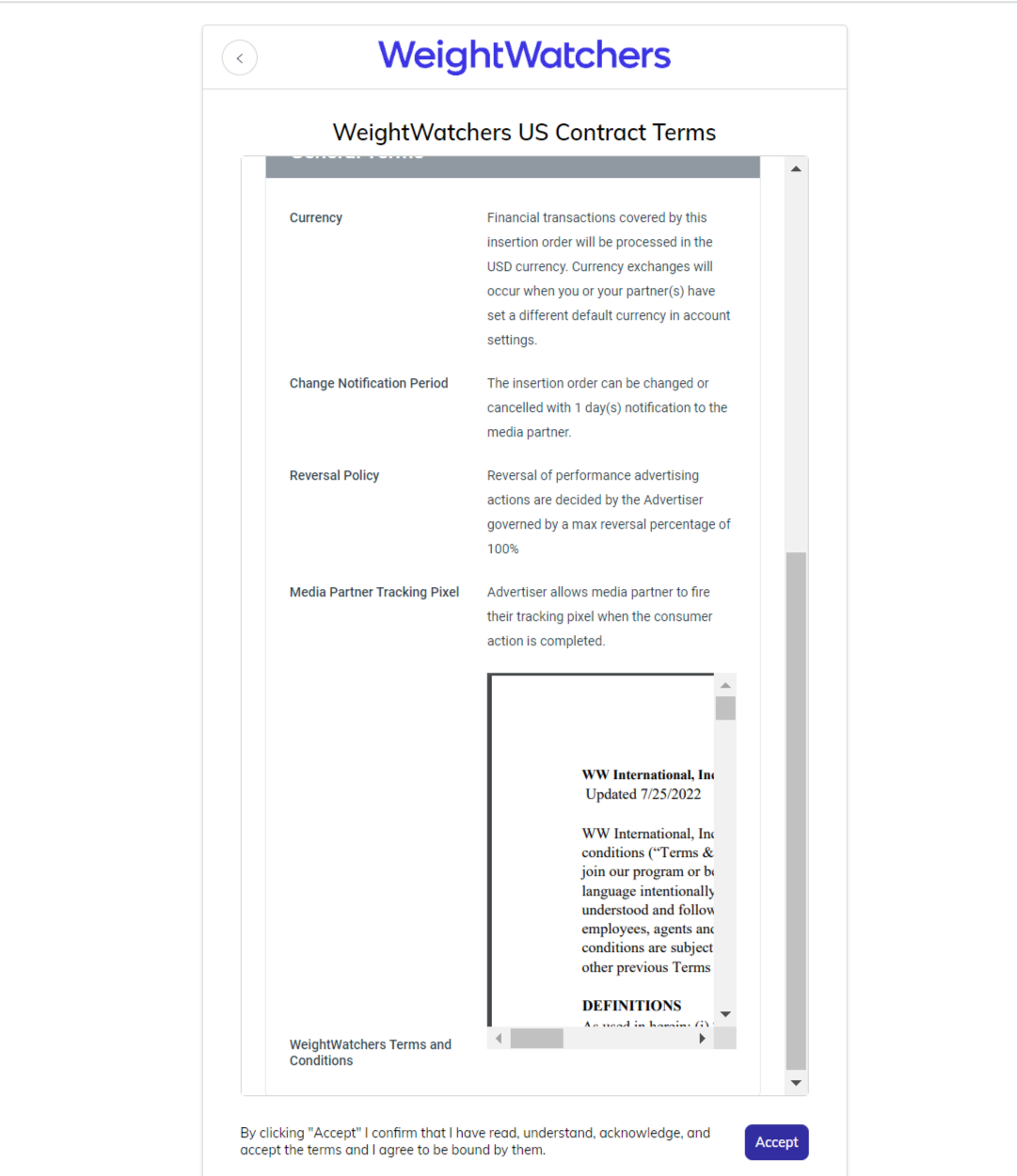 Step #4: program terms.