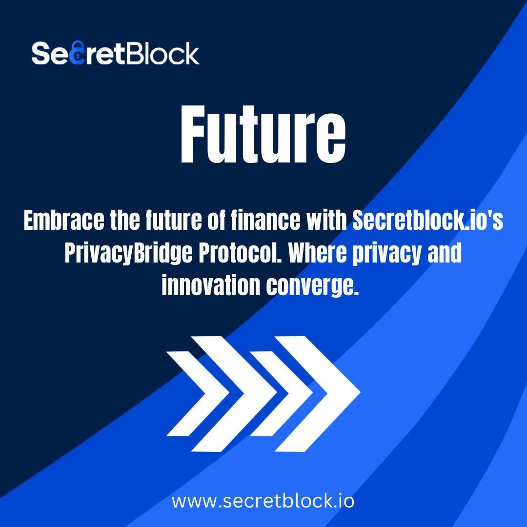To Unlock the New Era of Potential Freedom, SecretBlock Enhanced Anonymity and Financial Control.