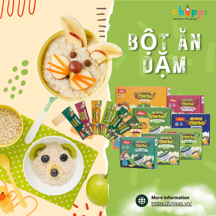 Bột rau củ sấy lạnh cho bé ăn dặm