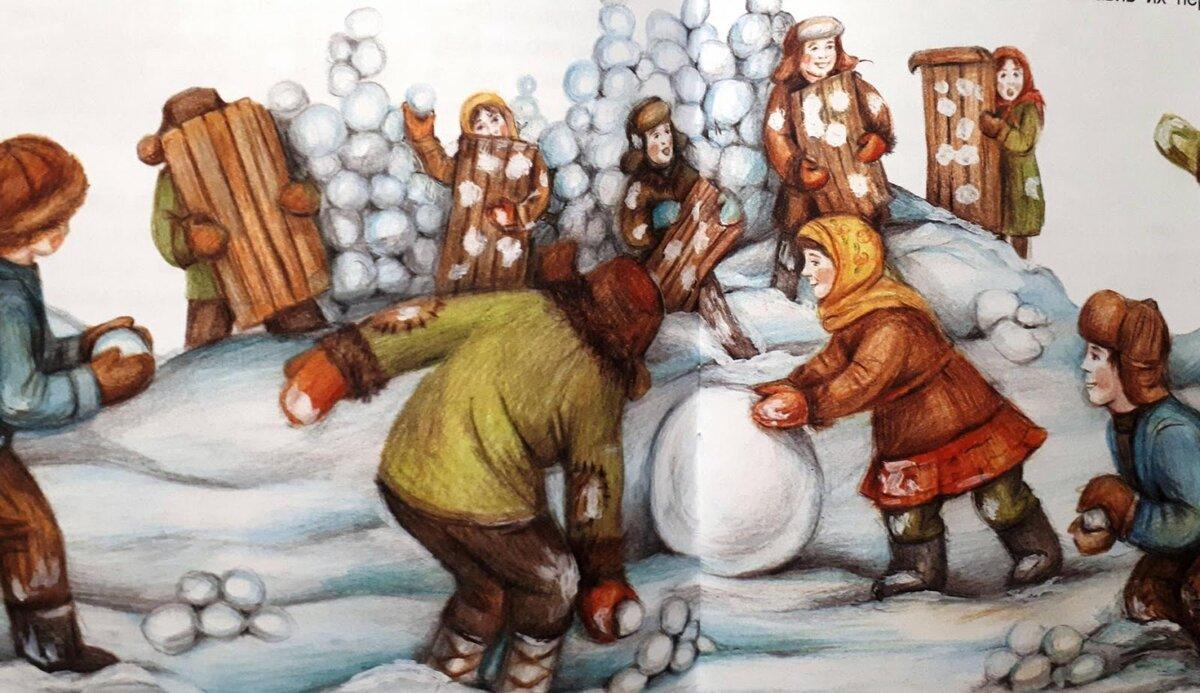 Зима на Руси испокон веку была сезоном забав, развлечений, состязаний. Связано это было с появлением свободного времени.-3