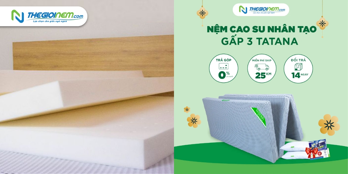 Mua Nệm Cao Su Nhân Tạo Chính Hãng Giá Rẻ Tại Long Xuyên