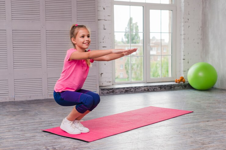 Body Workout For Kids - Squats