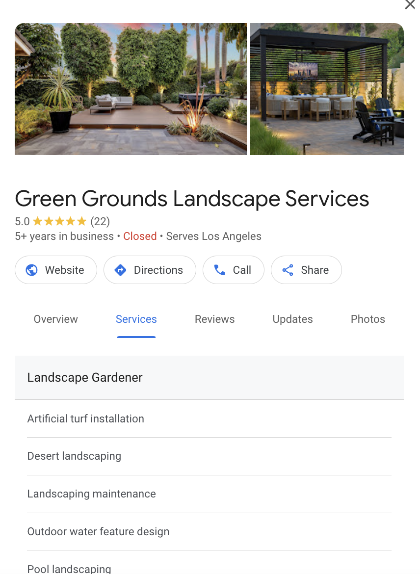 Green Grounds Landscape services