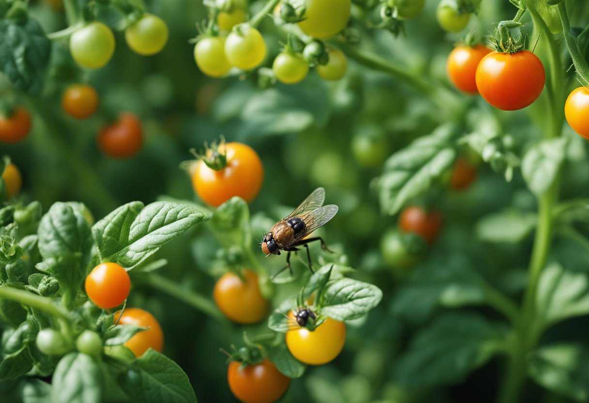 Impact of Small Flies on Tomato Plants