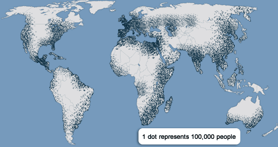 Physical and human factors affecting global population distribution -  GEOGRAPHY MYP/GCSE/DP