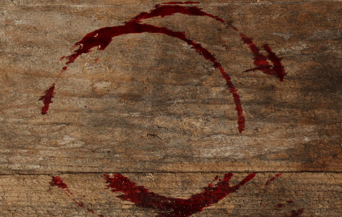 Stain on wooden table