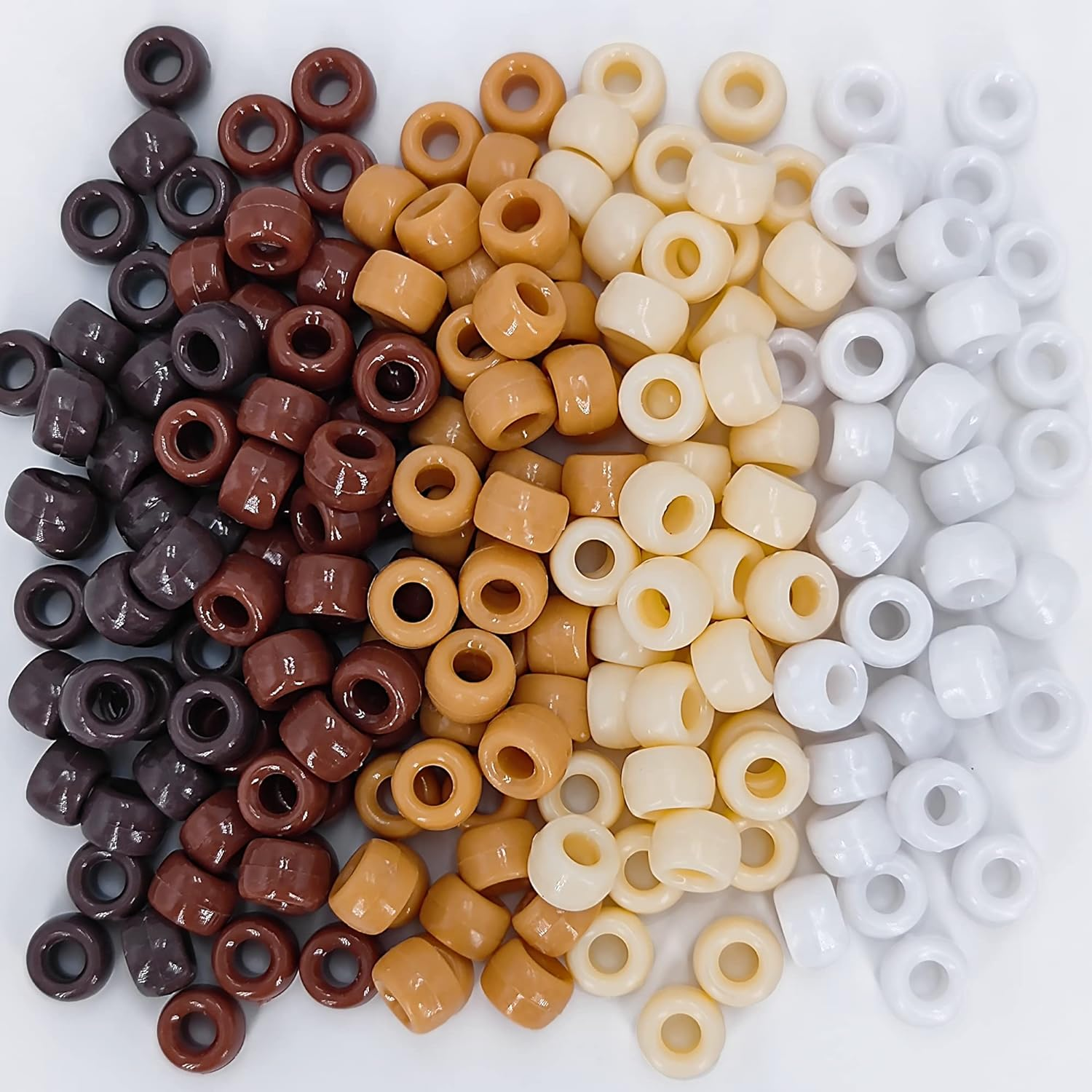 different colors of hair beads