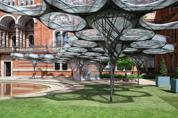 An intricate structure designed using principles of biomimicry