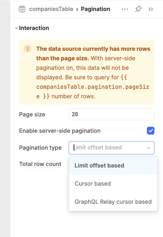 Parameter attributes in Retool