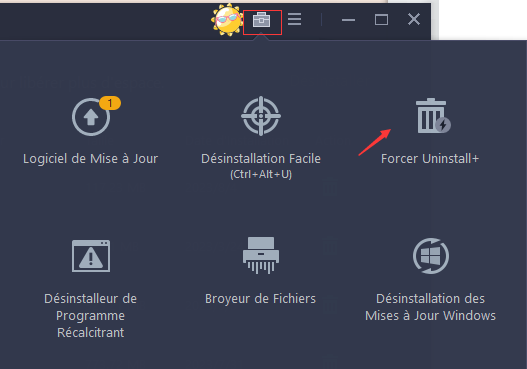 désinstallation forcée