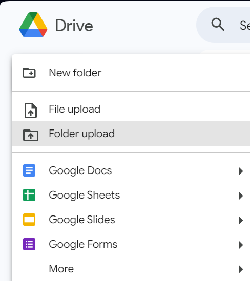 Upload Audio files to Google Drive