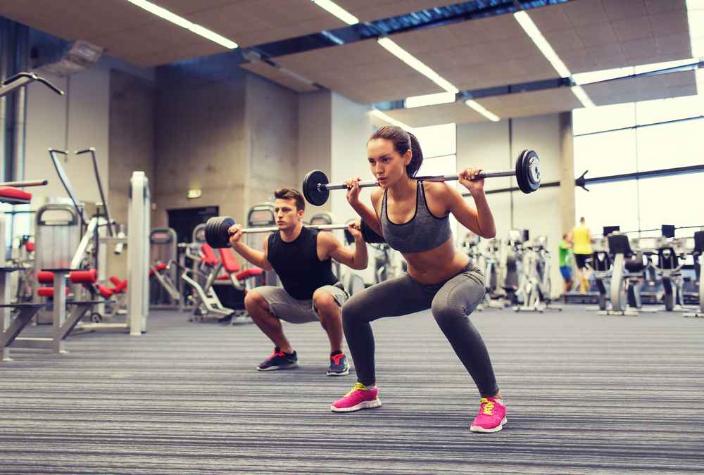 Women doing workout in GYM