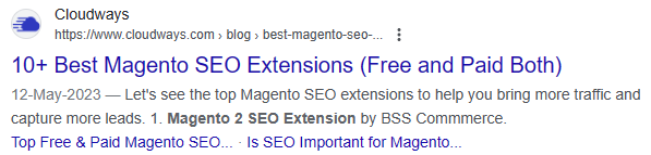 magento 2 seo from cloudways