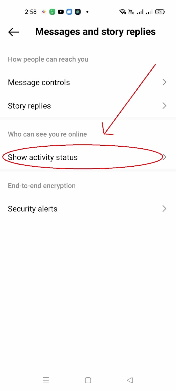 Instagram Notes Not Showing - Show Activity Status