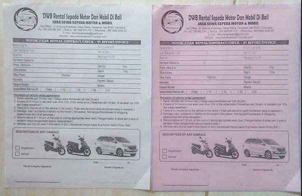 Penting! Format dan Contoh Kwitansi Rental Mobil