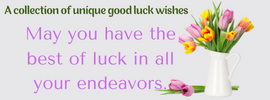 Good Luck Wishes for Every Occasion