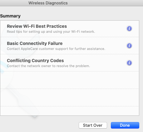 Wireless Diagnostics on Mac