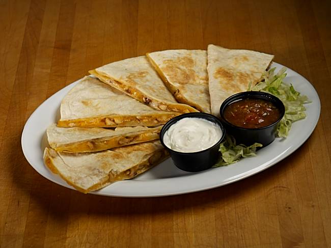 Quesadilla (served with sour cream & salsa)