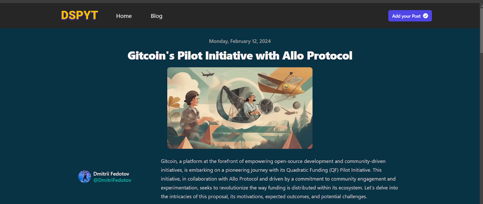 Pilot Initiative with Allo