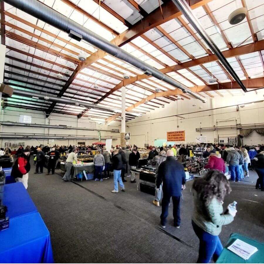 Eagle Shows event attendees browsing vendor tables