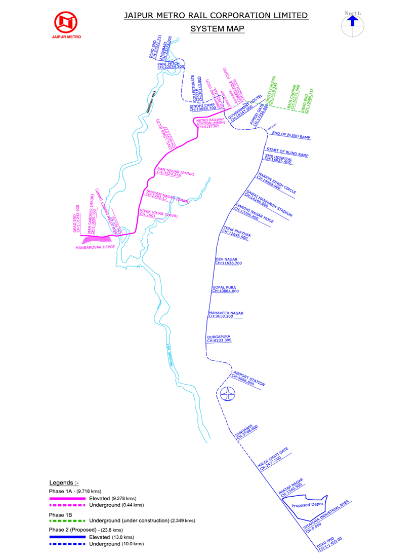 Jaipur Metro Map