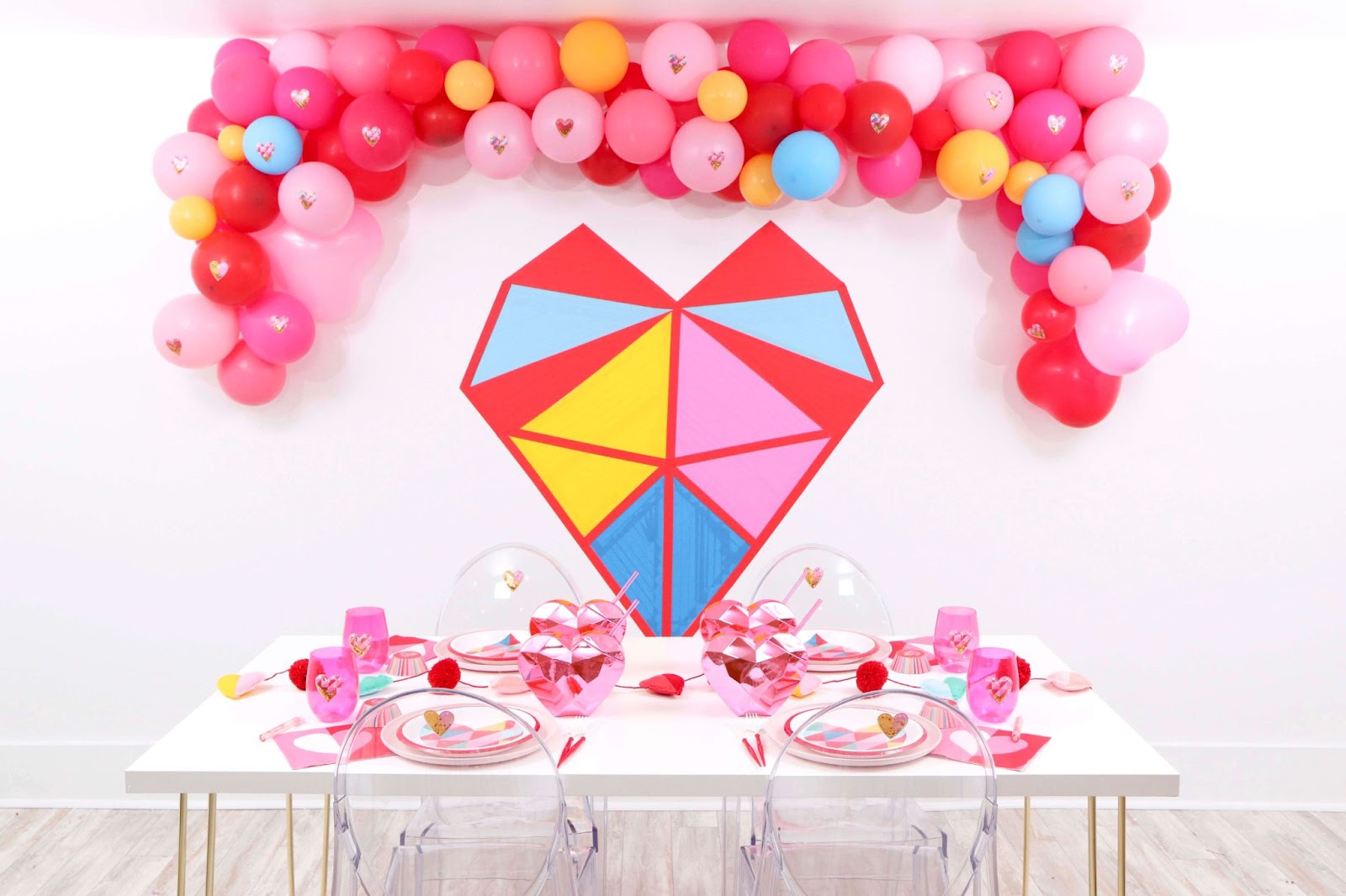 Modern Valentines Party Decorations