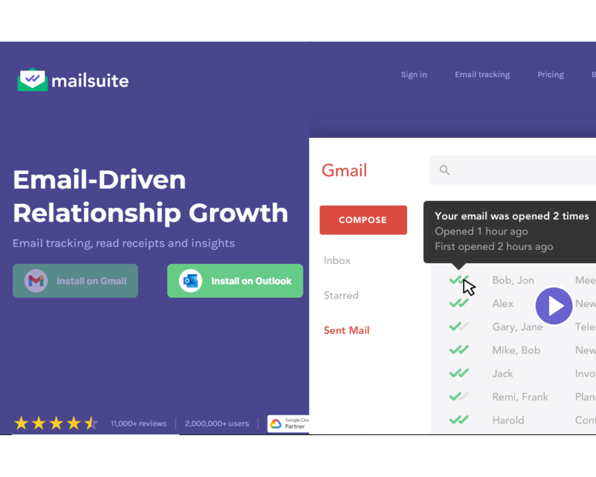 Mailsuite homepage