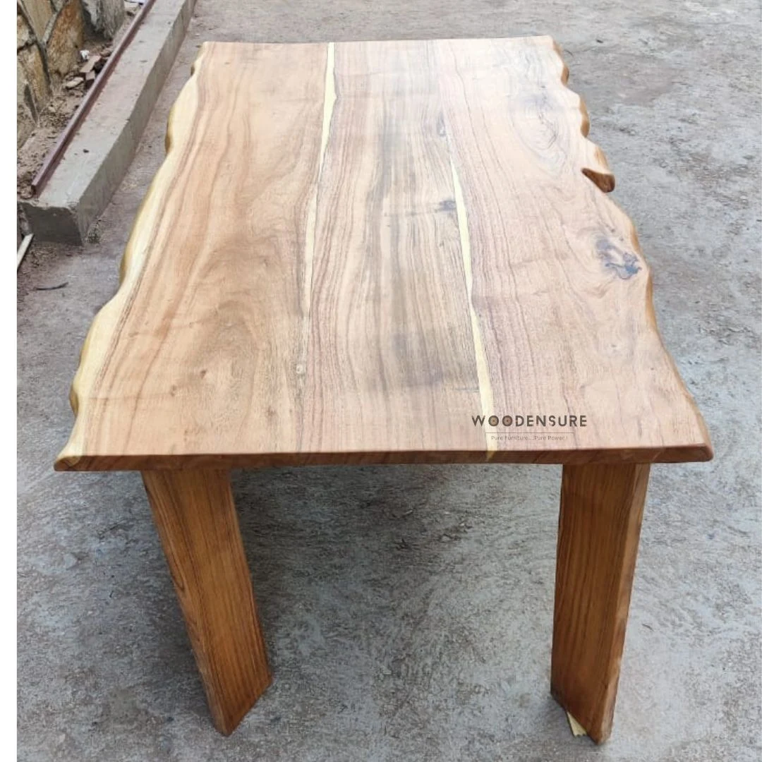 raw edge wood table