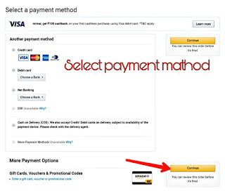 select payment method 