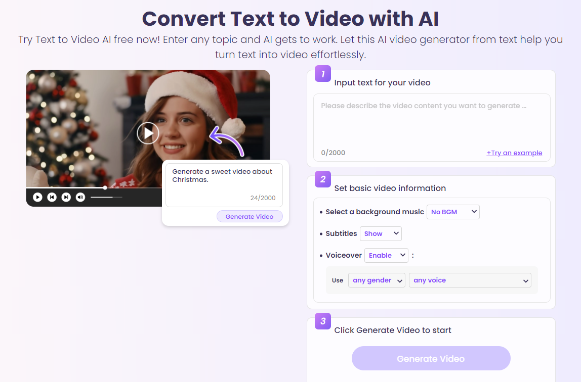 Turn Text to Video Easily with Vidnoz