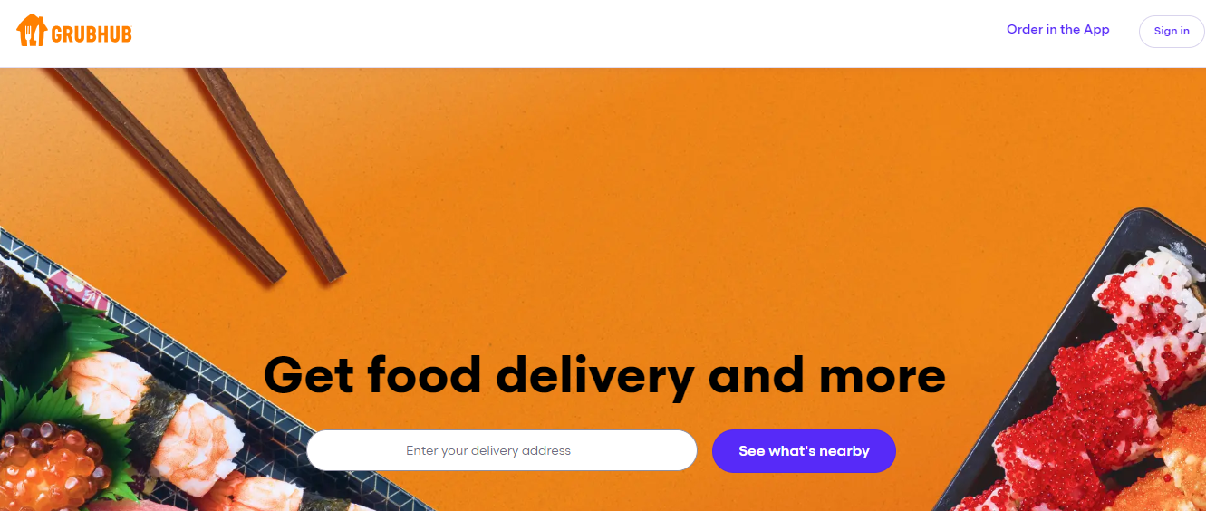 Grubhub Food Delivery App