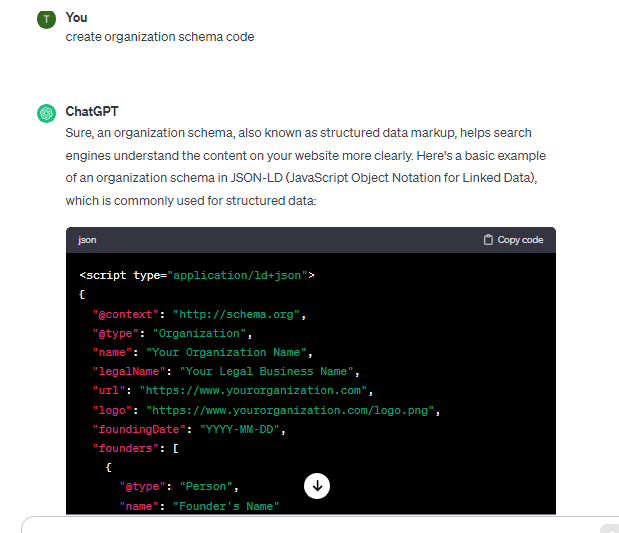 Structured Data Markup Using AI