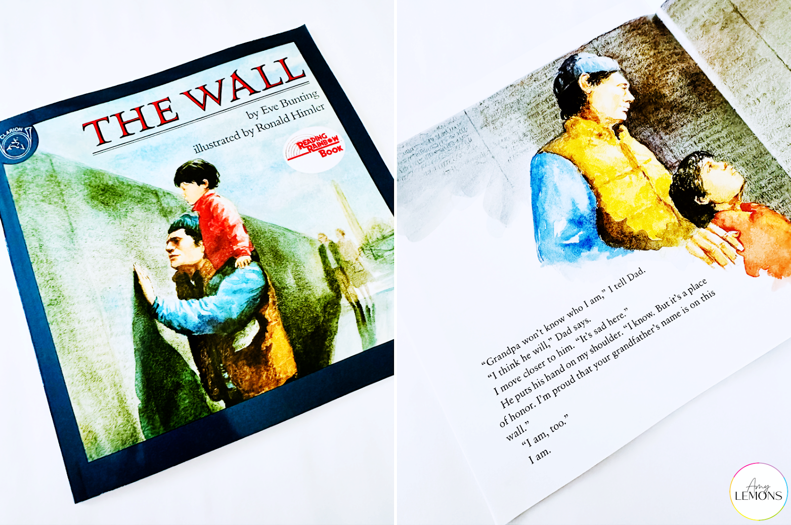 The Wall book to teach Memorial Day with kids.