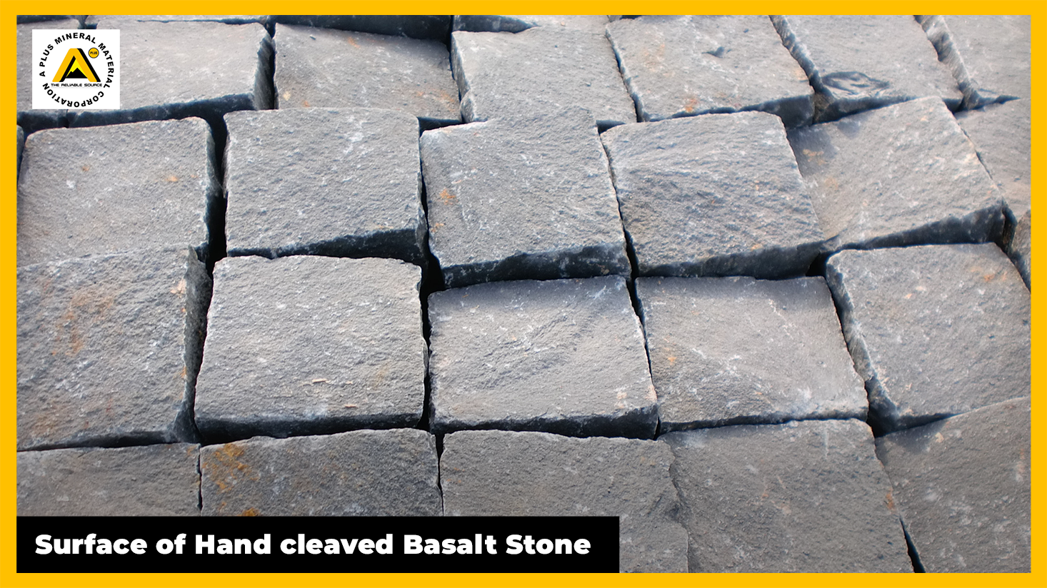 Surface of Hand cleaved Basalt Stone