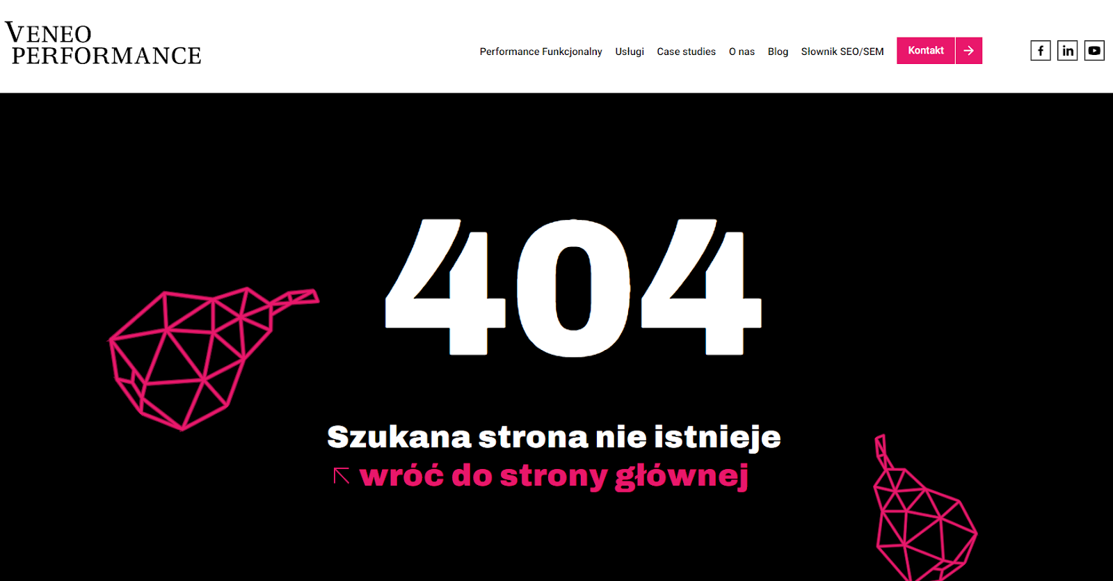 Strona 404 dla veneoperformance.pl