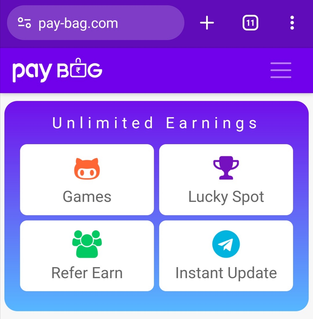 Paybag Website paytm cash